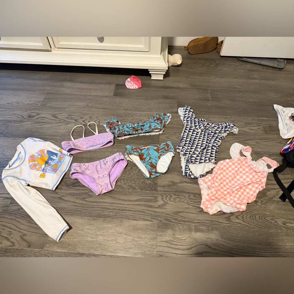 Colorful Girls' Swimwear Set 4t